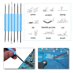 Ремонт сварочный инструмент 6 шт. набор комбинированный PCB распайки комбинированный электронная схемная плата вспомогательный сварочный