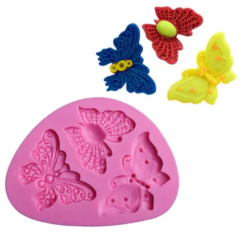 

Butterfly Shaped Fondant Silicone Cake Mold Soap Mould Bakeware Sugar Cookie Jelly Pudding Decor Baking Cooking Tools
