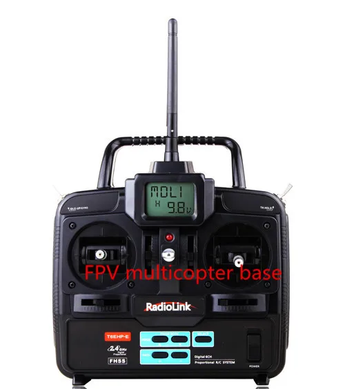 

Original RadioLink T6EHP-E 2.4G 6CH Remote Control System Transmitter & R7EH-S 7CH Receiver for RC Multicopter Helicopter Mode 2