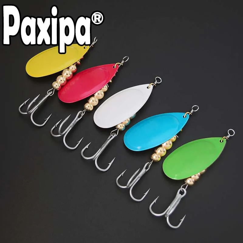 1 pc Spinner Bait Lure 1.4g to 14g Treble Hook Spoon Artificial Metal Fishing Bass Hard | Спорт и развлечения