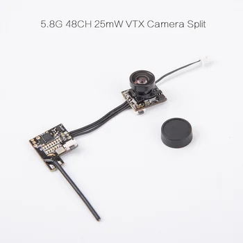 

1PC 1S 5.8G 48CH 25mW VTX Camera Split Transmission NTSC/PAL 520TVL Camera Cam for OSD RC Indoor Hollow Cup FPV Drone
