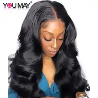 13x6 ลูกไม้ด้านหน้าวิกผม Pre Plucked 150 Denstiy บราซิล Body Wave ลูกไม้ด้านหน้าวิกผมผมมนุษย์ผู้หญิง You May Remy
