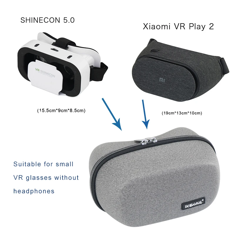 IKSNAIL новейшая жесткая дорожная сумка для Xiaomi 3D VR очки контроллер все аксессуары
