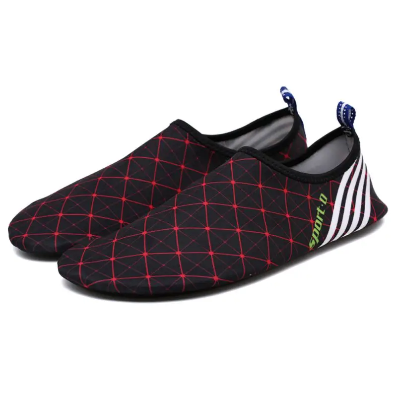 الرجال الشاطئ السباحة المنبع أحذية الشاطئ بركة رياضة أكوا المياه الجوارب بيرفوت الجلد جورب مخطط أحذية