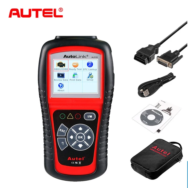Special Offers Autel AutoLink AL519 OBD2 Scanner Car Diagnostic Tool  with Mode 6 Fault Code Reader Better than Elm327 OBD 2 Tools for Auto