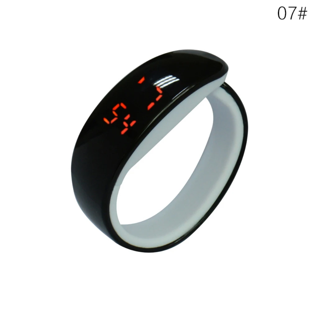 

Outdoor Sports Date Waterproof Wristband LED Plating Bracelet Digital Wrist Wearable Smart Devices Step Counter Pedometer