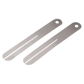 

2pcs Fret Puller Fretboard Fingerboard Fret Repair Tool Protector Steel Plate For Electric Guitar And Bass
