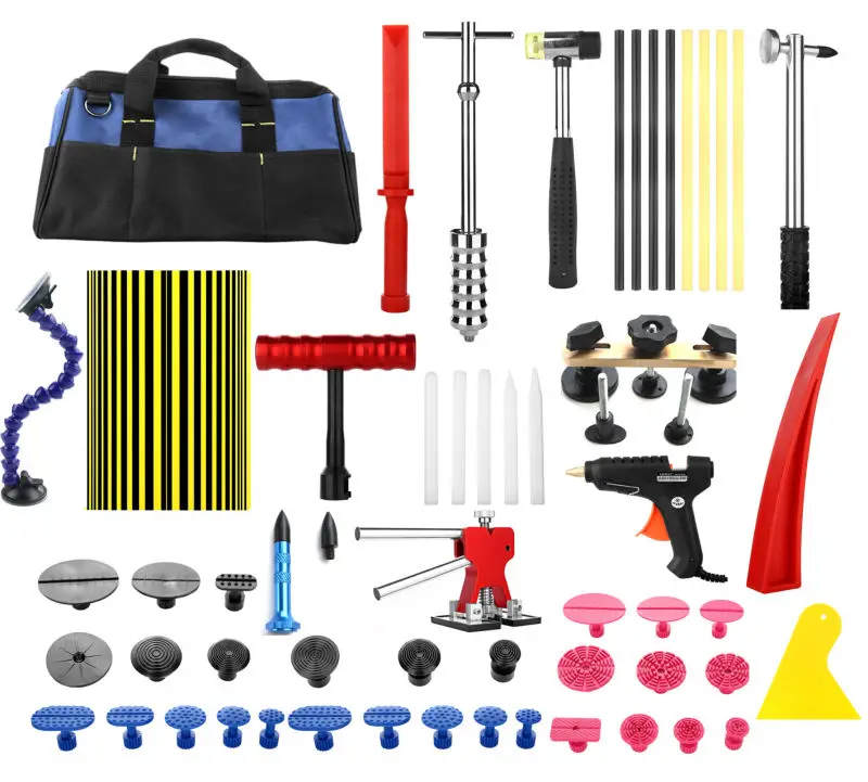 

Paintless Dent Repair Tool PDR Kit Dent lifter Glue gun Line Board Slide hammer Dent Puller Glue Tabs Suction Cup PDR Tool Set