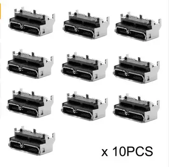 

10pcs Receptacle Board Mount SMT Type 5.2mm Height Adapter vMicro USB 3.0 10pin Female Socket for USB Hard Disk