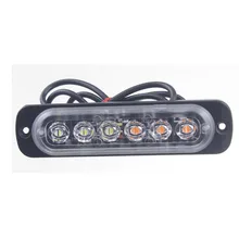 12-24 v 18 Вт мини 6LED свет светодиодный свет бар лампы дальнего света Противотуманные внедорожник авто автомобиль Лодка Грузовик ультра тонкий лампы-вспышки Предупреждение лампа