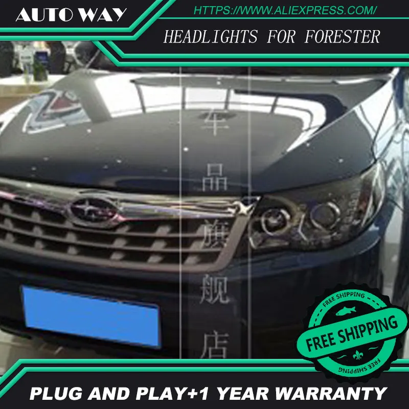 Стайлинга автомобилей LED HID Рио светодиодные фары головной лампы чехол для Forester 2008 2009 Биксеноновая объектив ближнего света
