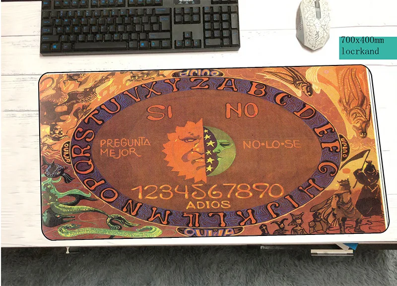 

ouija board mouse pad 700x400x2mm mats High-end Computer mouse mat gaming accessories locked edge mousepad keyboard games gamer