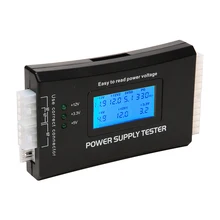 Digital LCD Display PC Computer 20/24 Pin Power Supply Tester Checker Power Measuring Diagnostic Tester Tools #LO