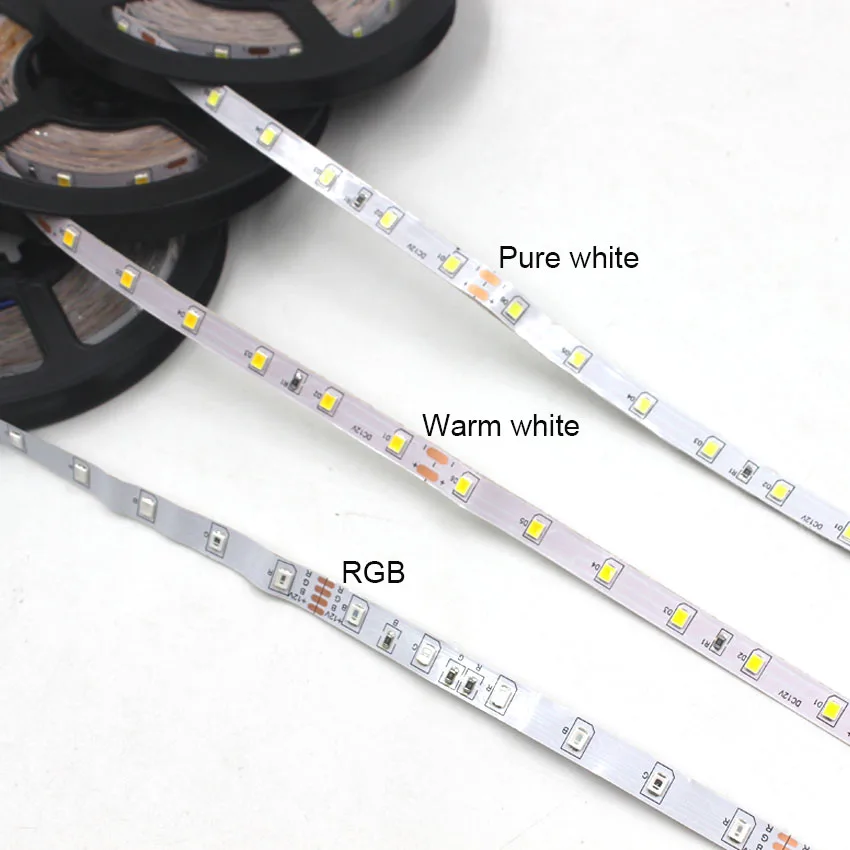 IKVVT 5 м RGB светодиодный светильник 2835 светильник 12 В светодиодный гибкий неводонепроницаемый ленточный излучающий светодиод+ источник питания 12 В