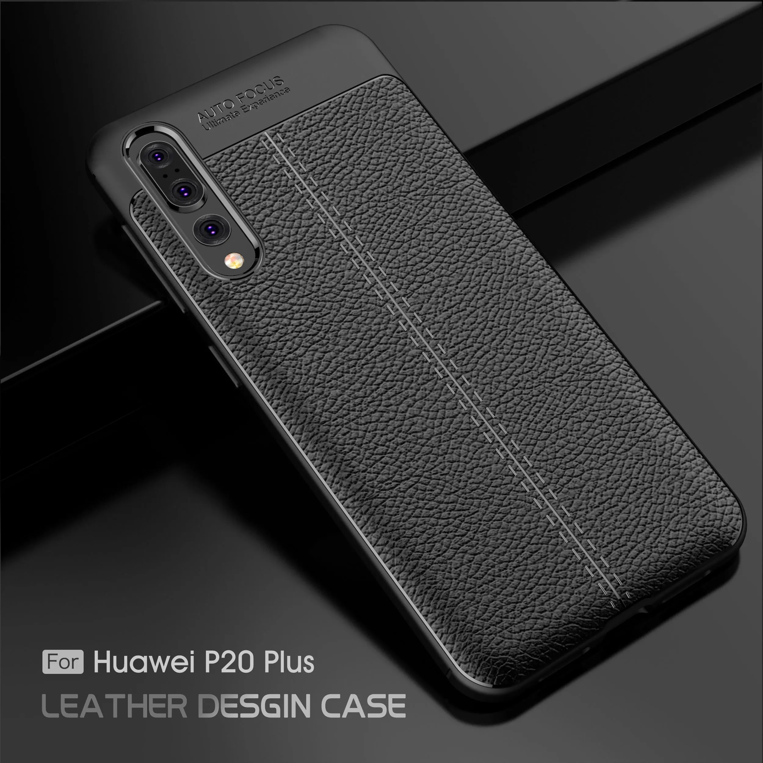 

Huawei P20 Pro Case Cover Soft Silicone TPU Leather Shockproof Armor Phone Case For Huawei P20 Pro Business Design P20 Plus
