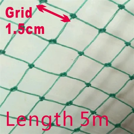 Садовый забор сетка растение лозы альпинистские зеленые сети забор сетка птицеводство цыпленок фазана забор садовая сеть - Цвет: grid 1.5cm length 5m