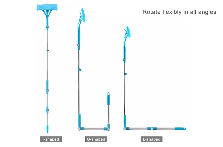 Upspirit регулируемый, для окон Очиститель многофункциональная стеклянная щетка для чистки наружных дверей телескопические высотные чистящие щетки
