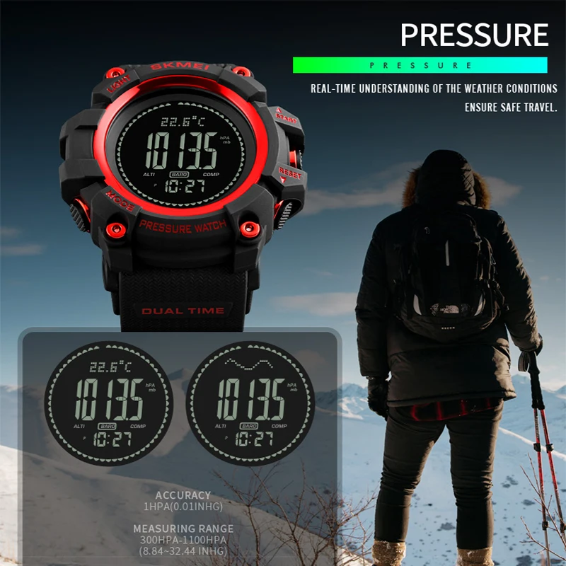 SKMEI Outdoor Sports Digital Watch Compass Temperature Weather Electronic Watches Luxury Men Multifunction Military Wristwatches SKMEI Outdoor Sports Digital Watch Compass Temperature Weather Electronic Watches Luxury Men Multifunction Military Wristwatches