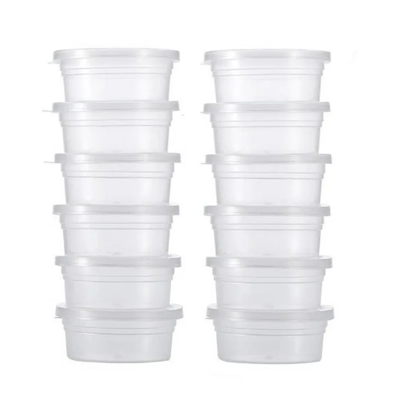 

2018 New Fashion 12 Pc Slime Storage Containers Foam Ball Storage Cups Containers With Lids With High Quality Hot Sale Home M3