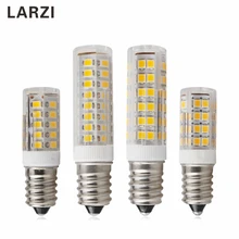LARZI E14 светодиодный светильник 3 Вт 5 Вт 7 Вт 220V светодиодный Светодиодная лампа-кукуруза 33 51 75 SMD2835 360 луч высокое качество Керамика мини-люстра огни