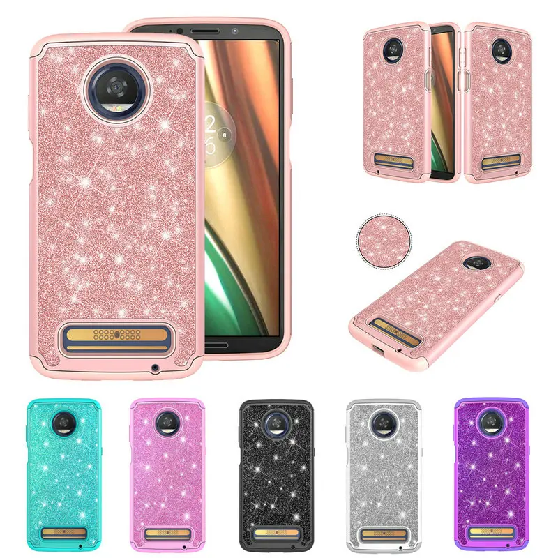 Шикарный Роскошный розовый чехол 6 01 дюйма для Motorola Moto Z3 Play силиконовая сумка