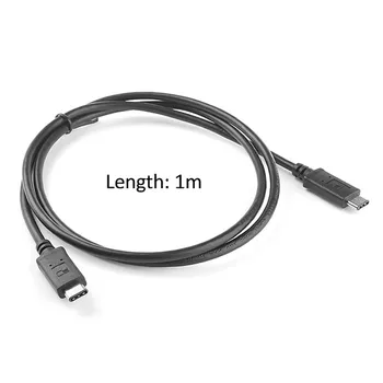 

30cm 1m 2m 3m USB-C USB 3.1 Type C Male Connector to Male Data Cable for Tablet & Phone & Hard Disk Drive Black 0.3M