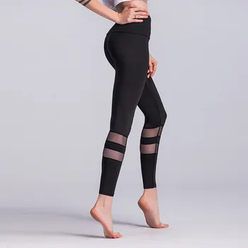 

VVUES Women Yoga Pants Patchwork Transparent Quick Drying Sports Exercise Tights Fitness Gym Pants Leggings Sexy Hips Push Up