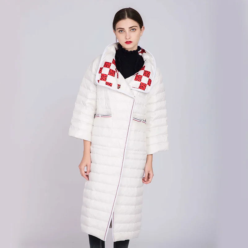 Mujer Ultra Manteau Doudoune léger Chaqueta 90 Ayunsue De Wyq858 Canard Duvet black face Femmes 2019 D'hiver Long White Femelle Parka Double XxwY5T5q