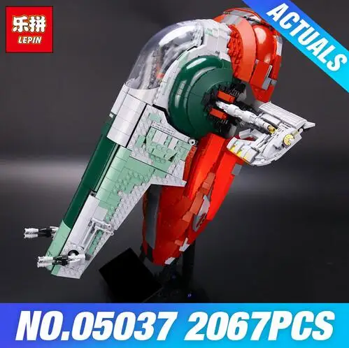 

NEW LEPIN 05037 UCS Slave I Slave NO.1 Model 2067pcs Building Block Bricks Funny Toys Kits Compatible 75060 for Children Gifts