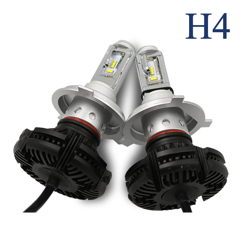 

2017 New Design H4 all in one Led Headlight High Low Beam 50W Fog Light Kit LED Lamp Xenon Car-Styling H4 LED Bulbs 6500K