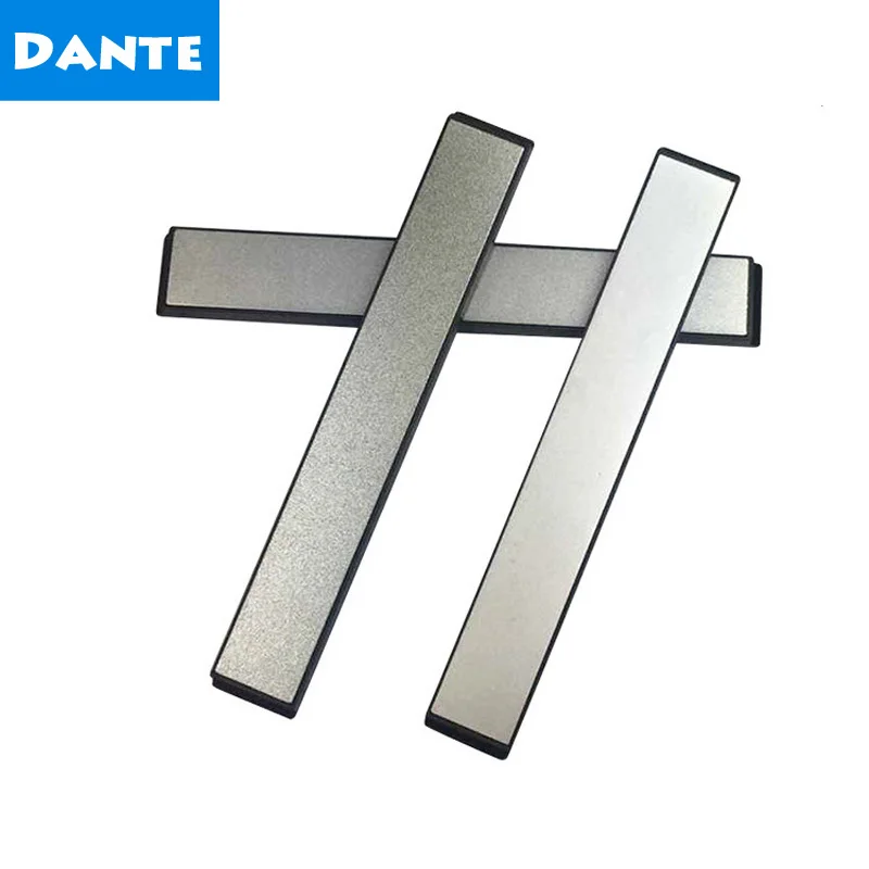 DANTE Brand Professional Fixed Angle Diamond Kitchen Knife Sharpener Stones Whetstone 240# 600# 1000#  3 Pcs a Set