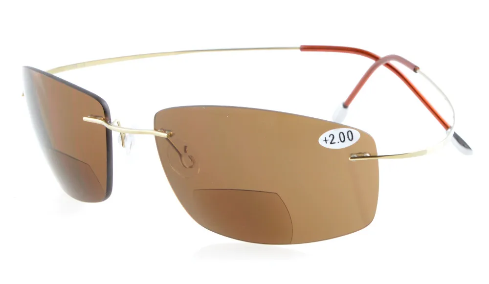 S1504 ПК-бифокальный Eyekepper Титан оправы UV400 поликарбонатные линзы бифокальные солнечные очки бифокальный солнцезащитные очки+ 1,0/1,5/2,0/2,5/3,0