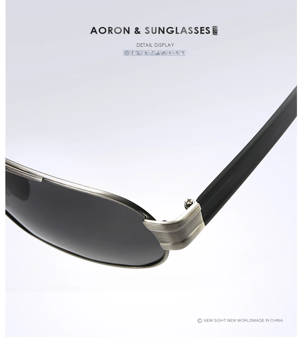 Лидер продаж, мужские очки ночного видения из алюминиево-магниевого сплава для водителей, поляризованные солнцезащитные очки, 8516