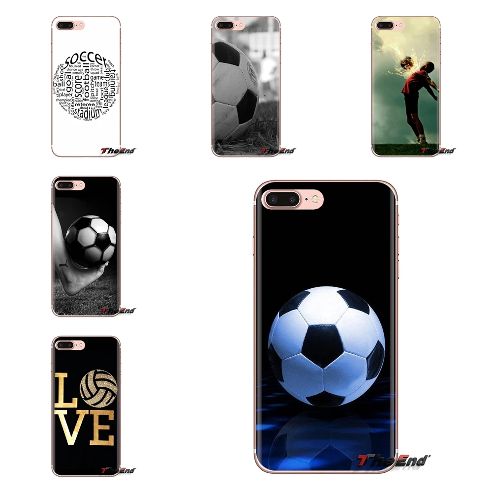 

Transparent Soft Shell Covers football soccer ball design For Huawei Mate Honor 4C 5C 5X 6X 7 7A 7C 8 9 10 8C 8X 20 Lite Pro