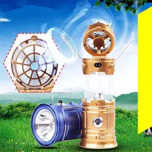 Летний светодиодный фонарь на солнечной энергии для кемпинга с вентилятором, Портативный Телескопический фонарь для палатки, ручной фонарь, светильник