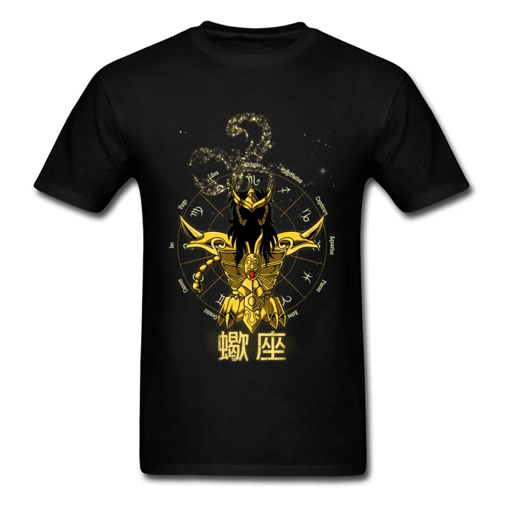 SCORPIO Tees Brand Round Neck Customized Short Sleeve All Cotton Men Top T-shirts Design Tee Shirts Wholesale SCORPIO black