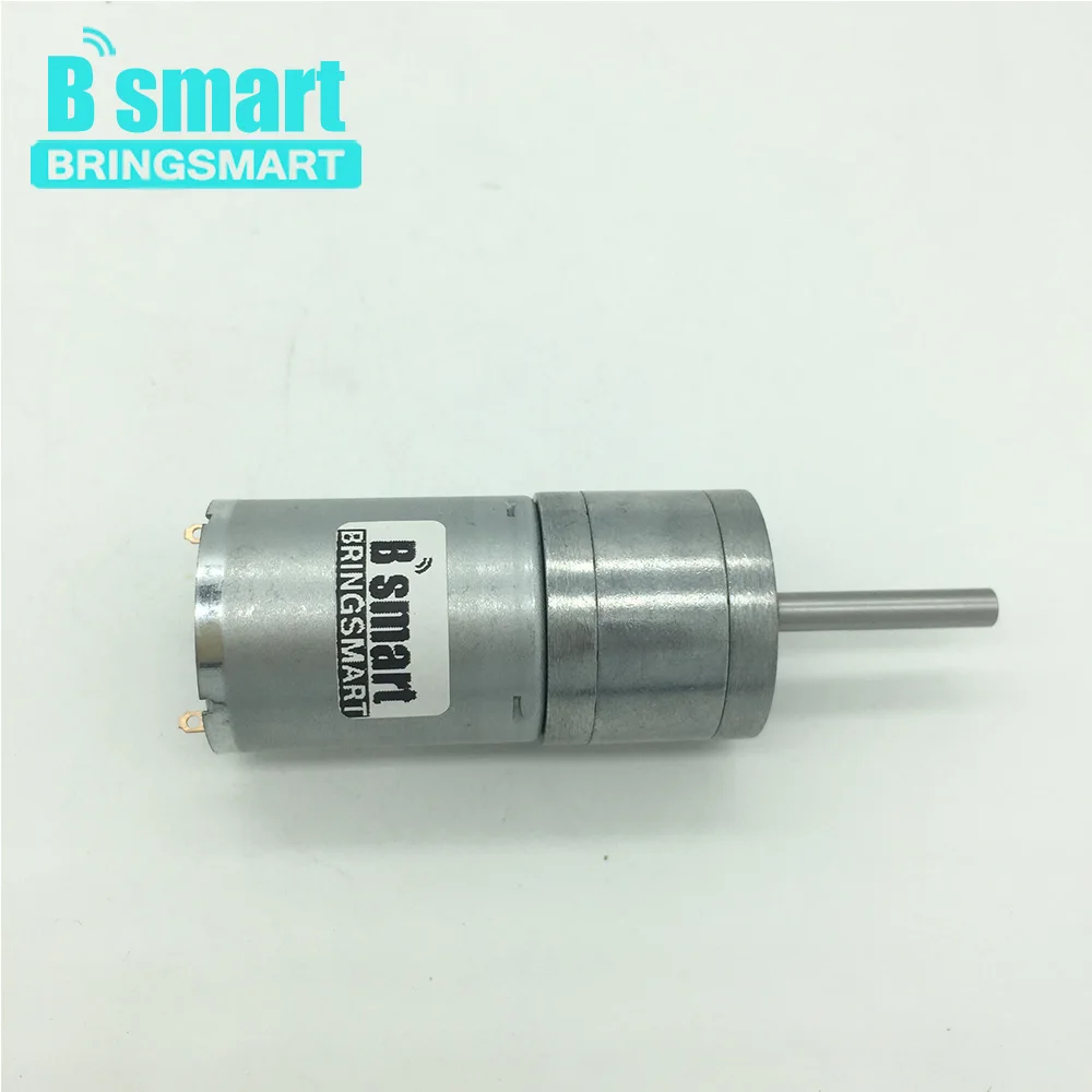 

Bringsmart 25GA370 DC Geared Motor with Encoder Geared Motor Long Shaft Motor Speed Disc Large Power High Torque Motor