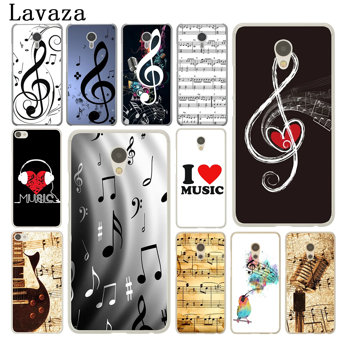 

Lavaza old musical note Hard Phone Shell Case for Meizu M3 M3S Mini M3 M5 M6 Note M5C M5S M6S Cover