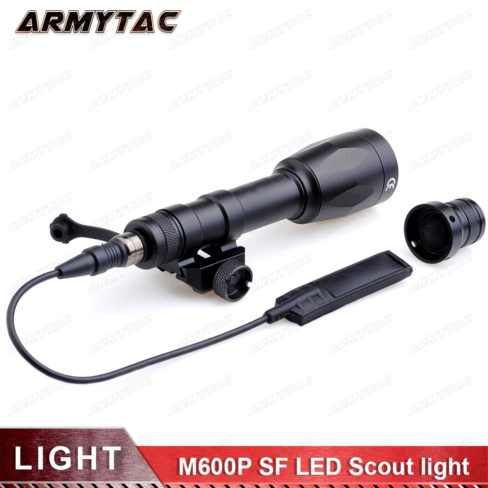 

Tactical Weapon Light M600P Scout light LED Gun Flashlight FULL VERSION For Rifle or WARGAME Black/DE
