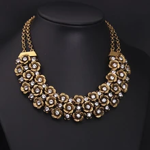 New Design Model Classic Ethnic Multilayer Flower Choker Necklaces & Pendants For Ladies Vogue Jewellery