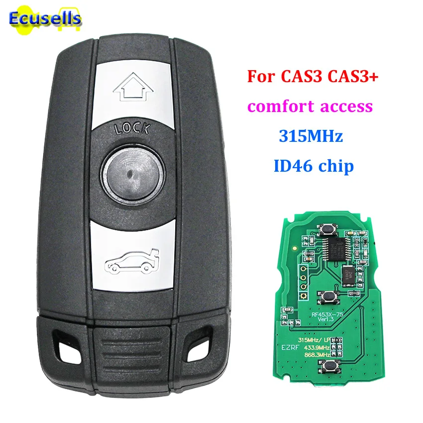 

3 BUTTON 315mhz Full Smart keyless Remote Key with ID46 chip for BMW 1 3 5 Series X5 X6 2006-2011with Comfort Access System