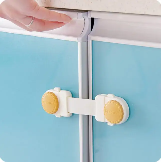 عالية الجودة منتظم أسلوب درج سلامة الطفل قفل قفل الثلاجة 3 أجزاء/وحدة الطفل خزانة باب الأمن قفل