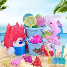 Summer play sand play water children dug sand plastic beach toy set for baby gifts