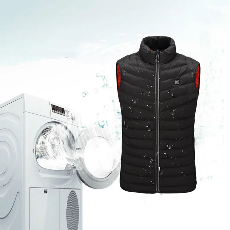 Cheap 2018 New Men Women USB Charging electric Heated Vest Jacket Coat Clothing Skiing Winter Warm heating Pad Body Warmer coat