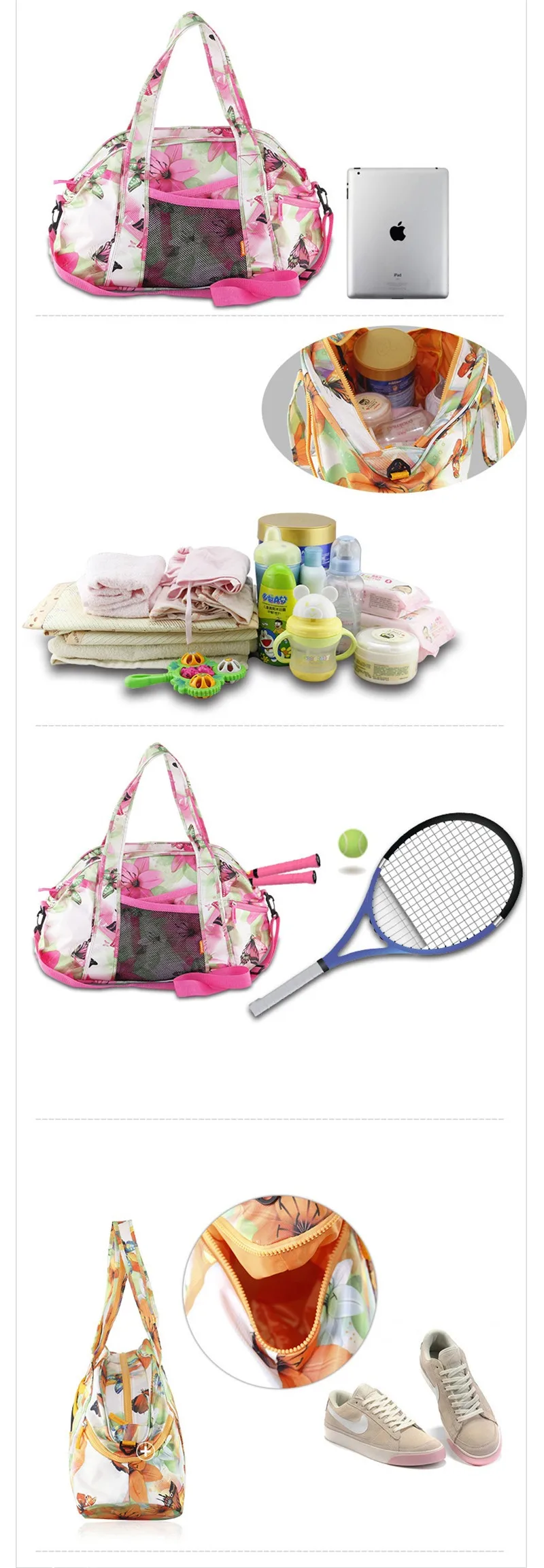 Fashion Mom Postnatal Exercise Sports Bags High-capacity Shoulder Diagonal Mummy Hobos Mother and Child Big Size07