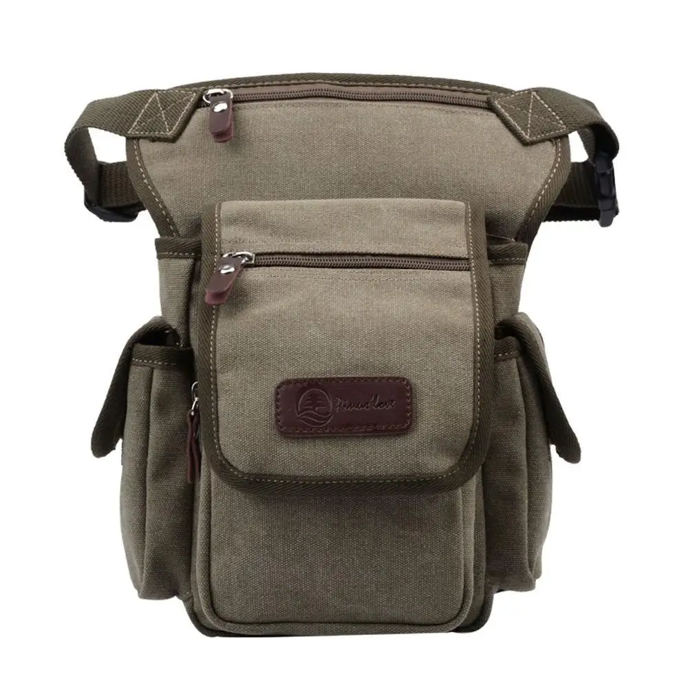 Мужская парусиновая сумка-мессенджер, сумки на плечо, поясная сумка для путешествий, поездок на мотоцикле, сумки через плечо
