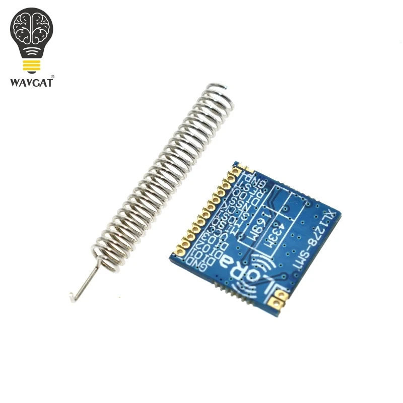 WAVGAT RF LoRa module SX1278 chip PM1280 Long Distance communication Receiver and Transmitter SPI LORA IOT+2pcs 433MHz