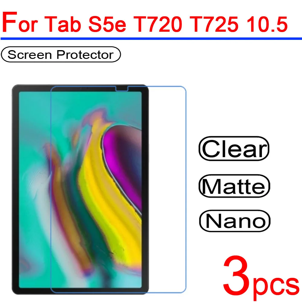 

3pcs Ultra Clear LCD Tablet Screen Protector Film guard Cover for Samsung Galaxy Tab S5e T720 T725 10.5in Protective Film