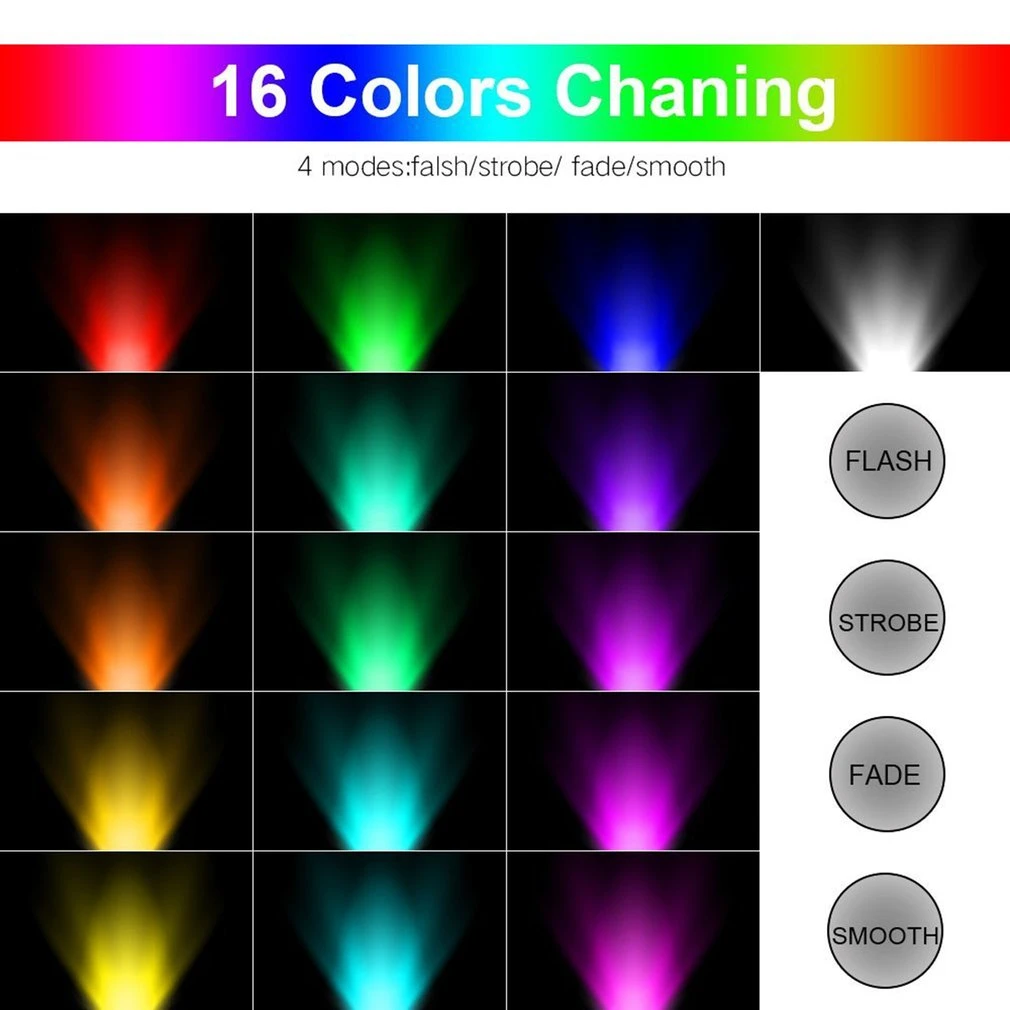ICOCO 3 Вт RGB Светодиодная лампа цветная E27 разноцветная диммер для дома