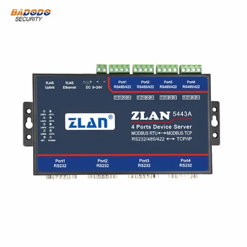 

ZLAN5443A 4 port RS232 RS485 RS422 to Ethernet TCP IP Converter Modbus RTU TCP Gateway Serial device server replace ZLAN5400